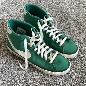 Green High-Top Sneakers